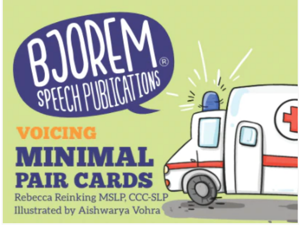 Bjorem Speech Minimal Pairs: Voicing