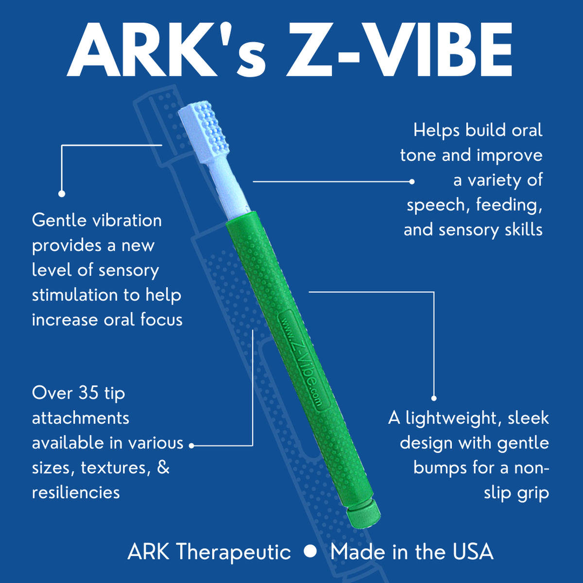 ARK's ZVibe® (Royal Blue) My Therapy Toolbox