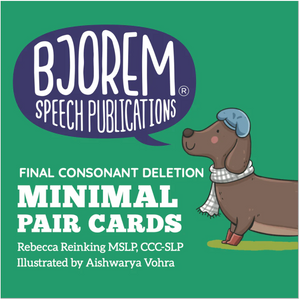 Bjorem Speech Minimal Pairs: Final Consonant Deletion