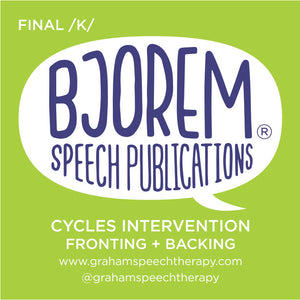Bjorem Speech Cycle Intervention - Backing & Fronting