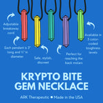 ARK's Krypto-Bite® Chewable Gem Necklace Dark Blue (standard)